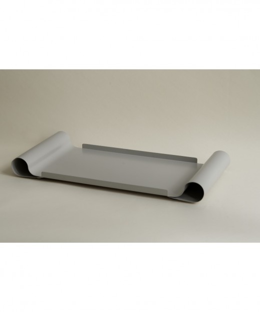 Large Curved Tray -Light  Grey