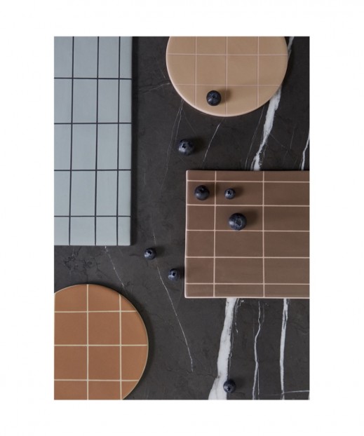 Ceramic Platter - Minty / Grey