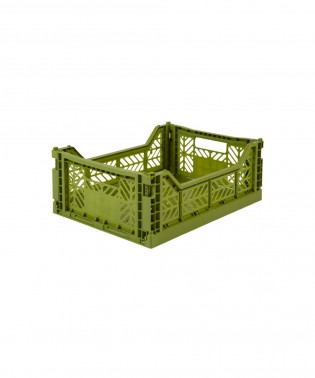 Folding Crates Midi - Olive