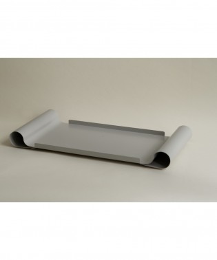 Large Curved Tray -Light  Grey