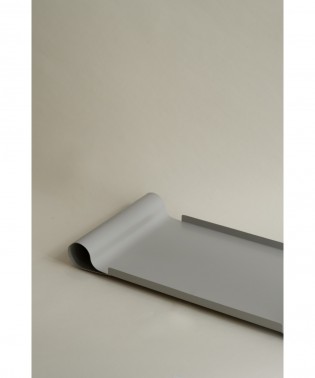 Large Curved Tray -Light  Grey