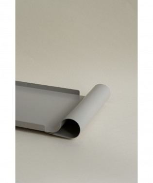 Large Curved Tray -Light  Grey