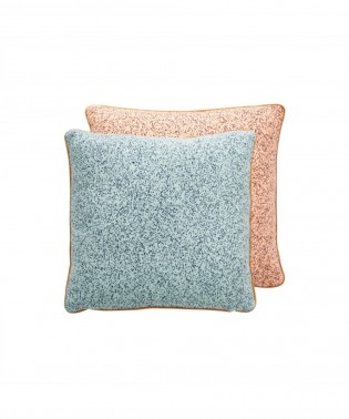 Taro Cushion - Pale Blue/Peach